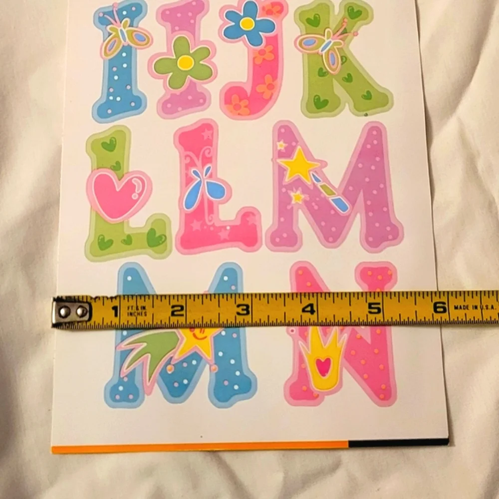 NEW Main Street Wall Creations Jumbo Wall Decals - Alphabet Collection